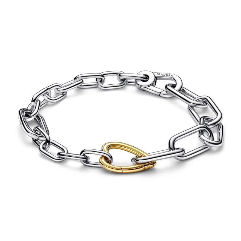 Pandora  Bracciale Maglia Link con Connector a Cuore Pandora ME