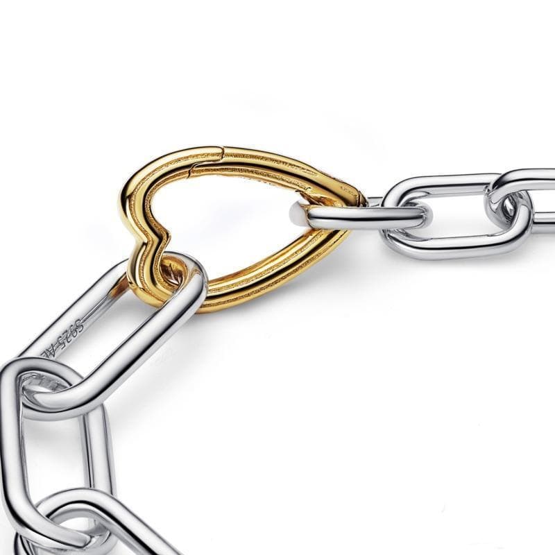 Pandora  Bracciale Maglia Link con Connector a Cuore Pandora ME in Bracciali Alba Gioielli - Casoria, commercioVirtuoso.it