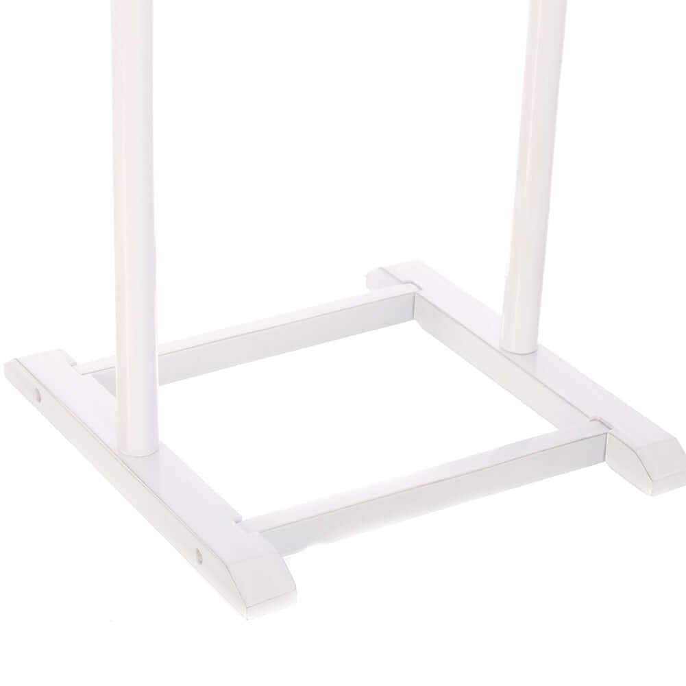 Appendiabiti Indossatore legno Pioppo Bianco Servo Muto Porta Abiti 48x36x107cm in Omini appendiabiti Esplodia - Napoli, commercioVirtuoso.it