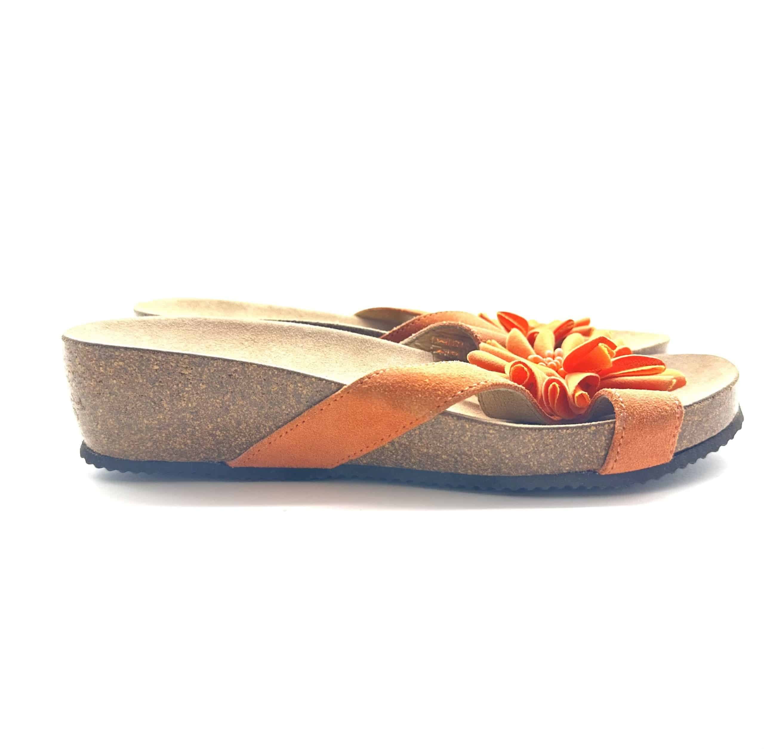 GRUNLAND Ciabatta donna Nina Arancio in Pantofole Calzature Durello - Agna, commercioVirtuoso.it