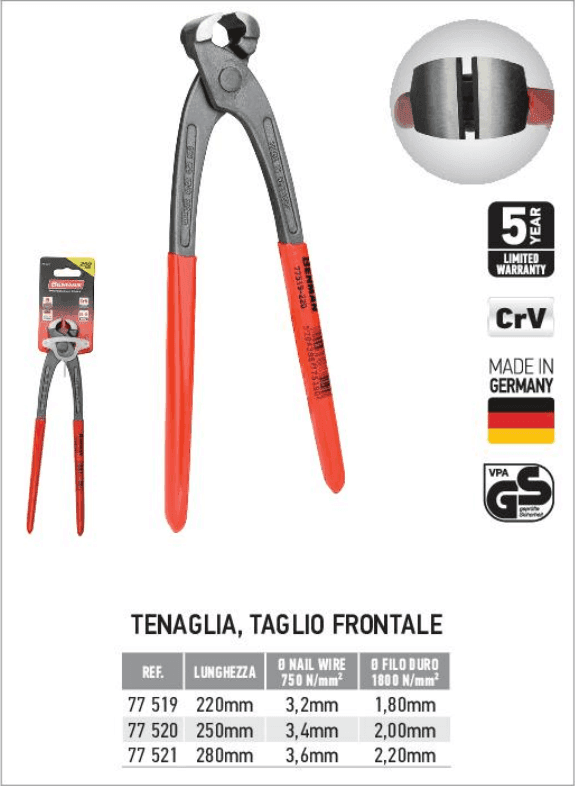 BenMan 220mm tenaglia pinza multiuso in Set pinze Aloiserw.com - Altomonte, commercioVirtuoso.it