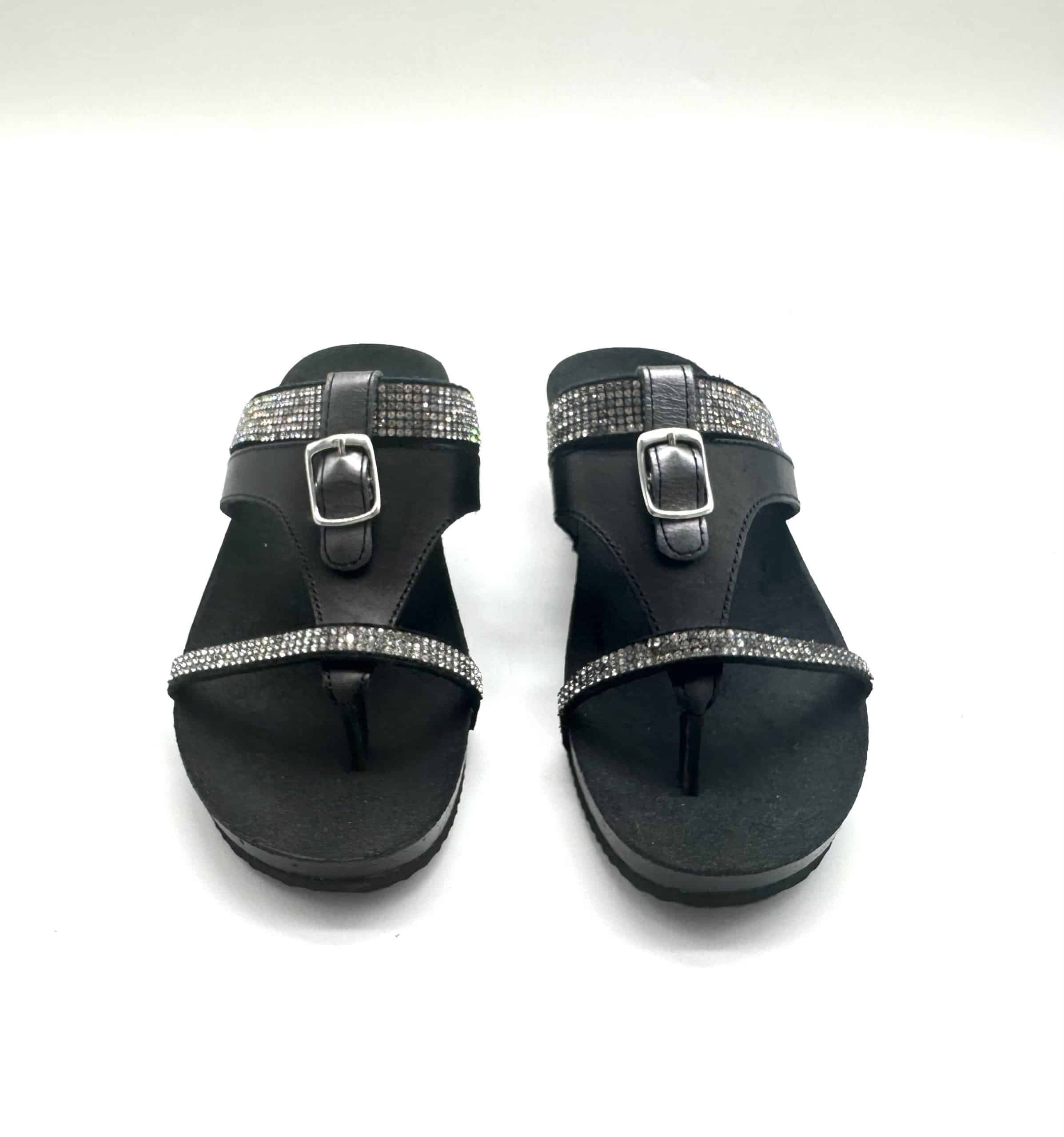 GRUNLAND Ciabatta infradito donna nera in Sandali moda Calzature Durello - Agna, commercioVirtuoso.it