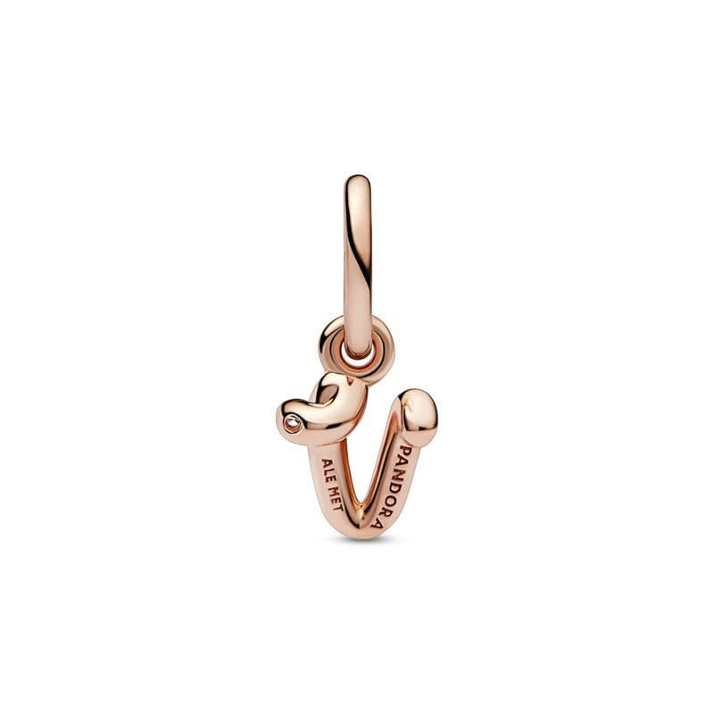 Pandora  Charm pendente Alfabeto con lettera v in Bead Charm Alba Gioielli - Casoria, commercioVirtuoso.it