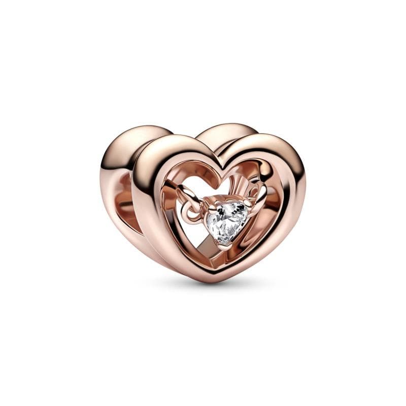 Pandora  Charm Cuore Splendente con Pietra