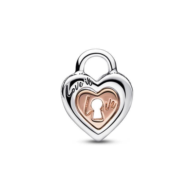 Pandora  Charm Lucchetto Cuore "Love is love" Divisibile in Bead Charm Alba Gioielli - Casoria, commercioVirtuoso.it