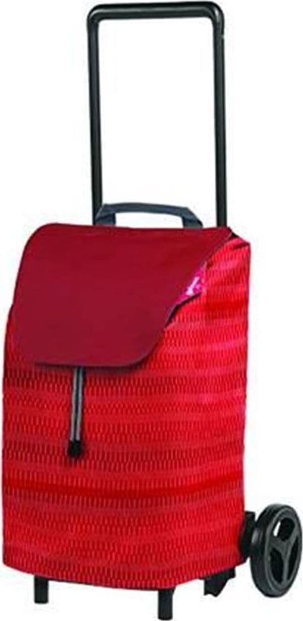 CARRELLO SPESA 40 LITRI EASY -- rosso - 45x16,6x95,6h. FER-337335