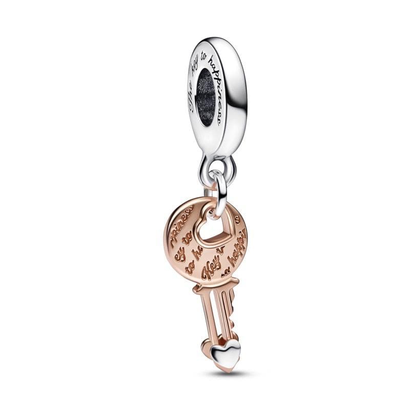 Pandora  Charm Pendente Chiave della Felicità con Cuore scorrevole in Bead Charm Alba Gioielli - Casoria, commercioVirtuoso.it