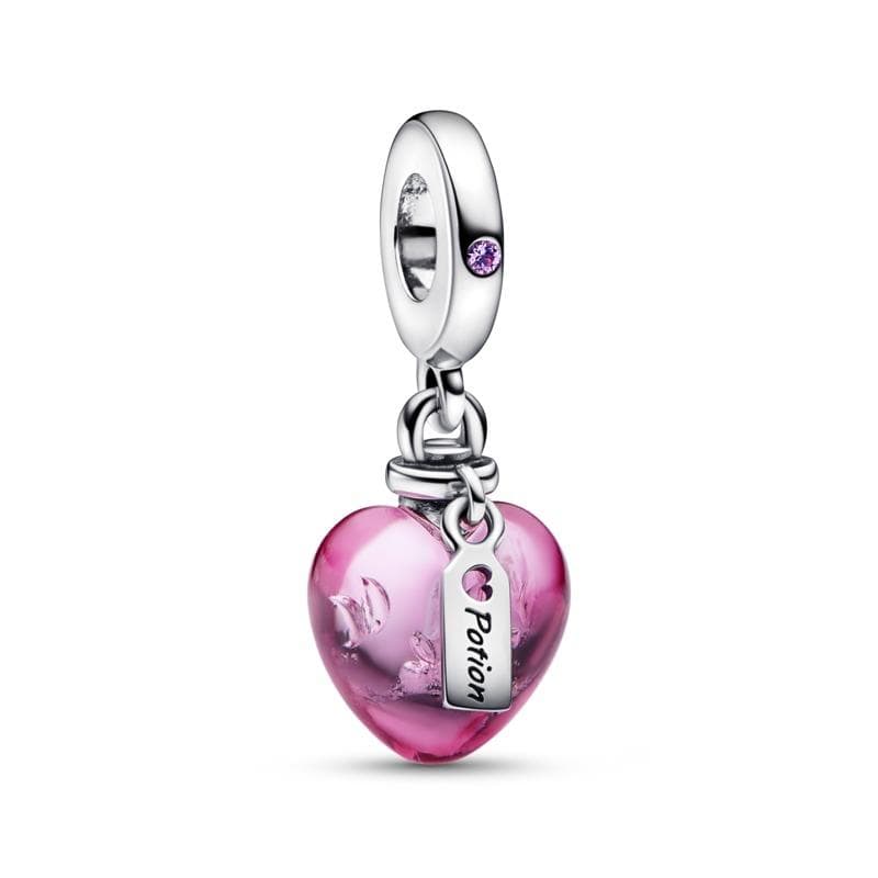 Pandora  Charm pendente Pendente Pozione Amore in Vetro di Murano
