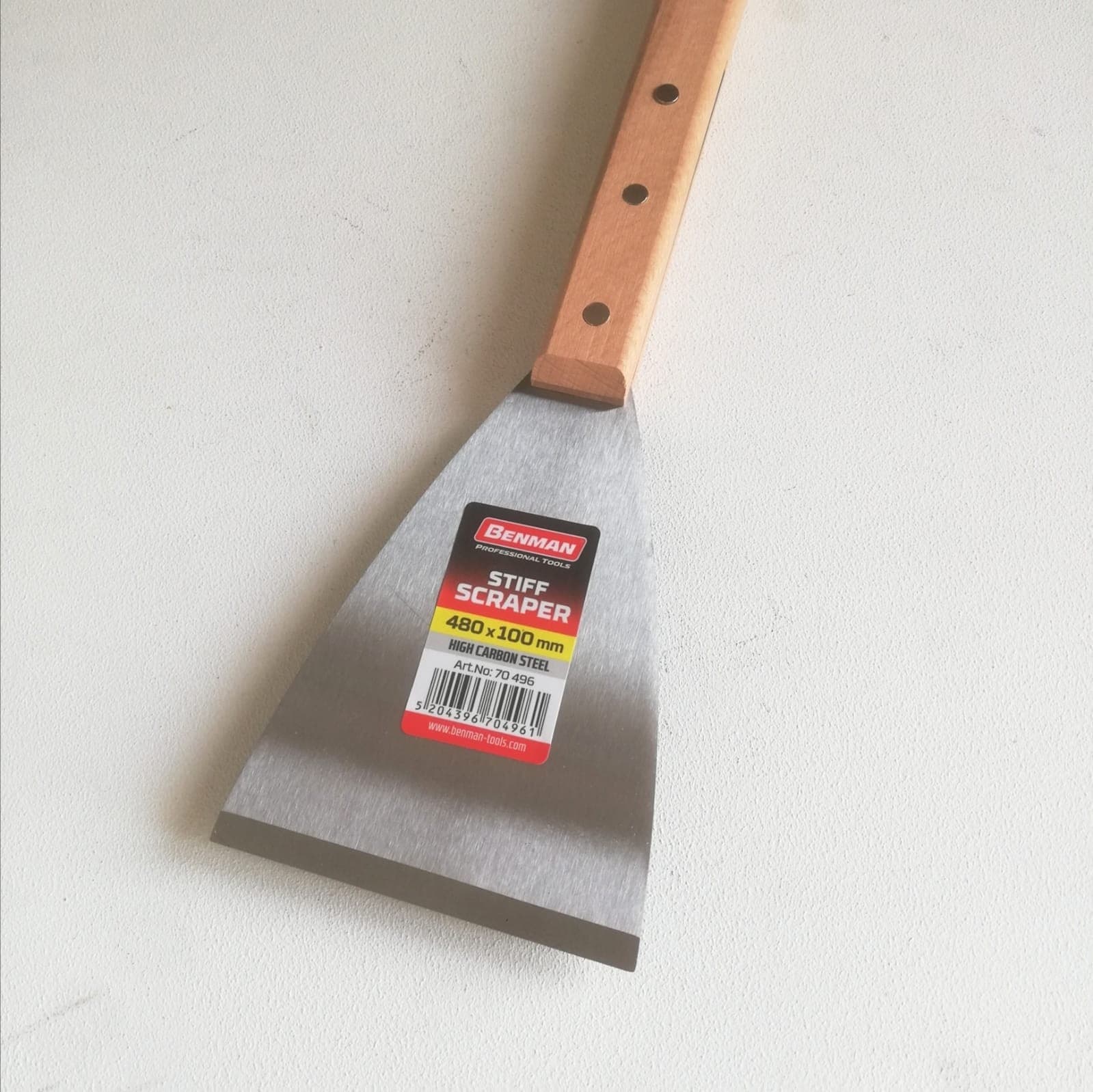 BenMan spatola raschietto da 10cm con manico legno prolungato in Raschietti Aloiserw.com - Altomonte, commercioVirtuoso.it