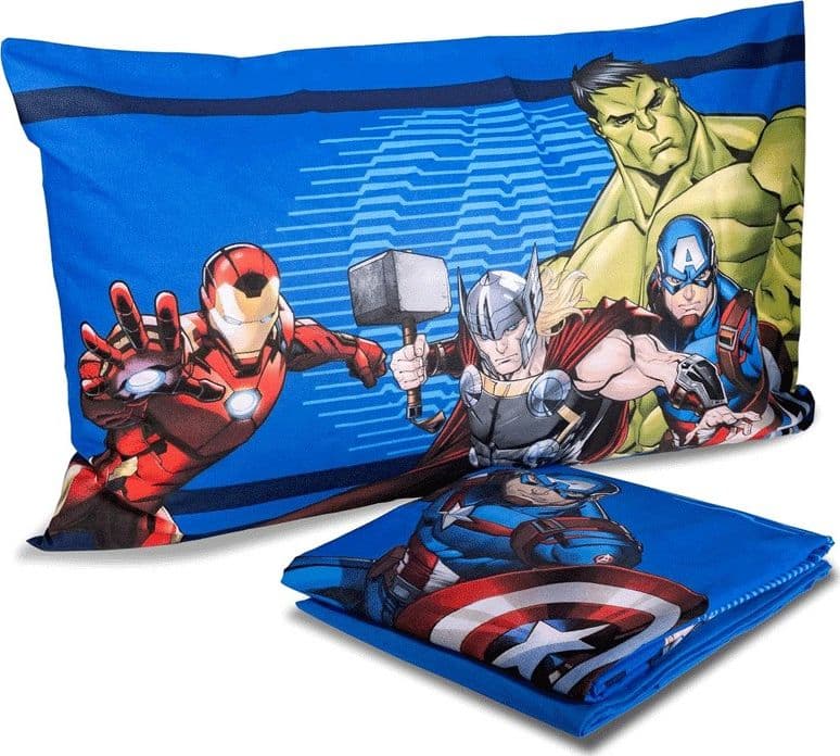 Lenzuola lettino singolo Avengers in Set di lenzuola e federe Collezione Casa - Trebisacce, commercioVirtuoso.it