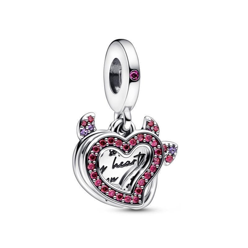 Pandora Charm Pendente Doppio Cuore "Heart on fire’’ in Bead Charm Alba Gioielli - Casoria, commercioVirtuoso.it