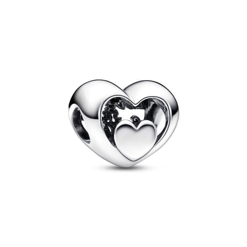 Pandora  Charm Cuore Openwork "Love starts from within“