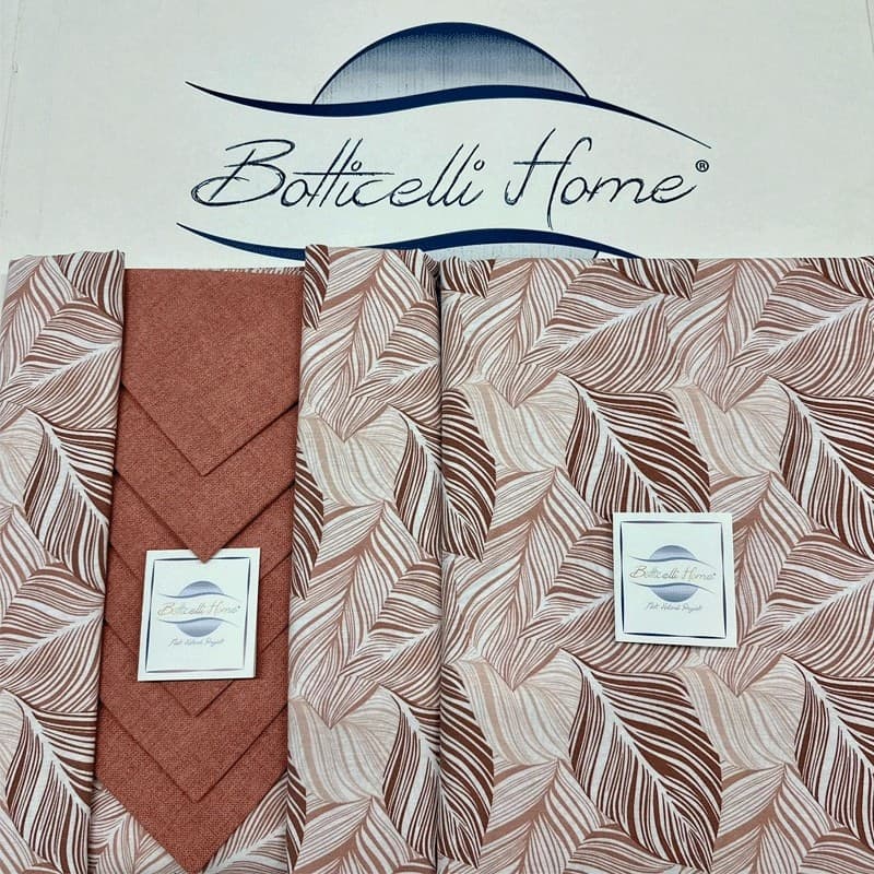 Tovaglia da tavolo con tovaglioli Procida Palme Botticelli Home - 3