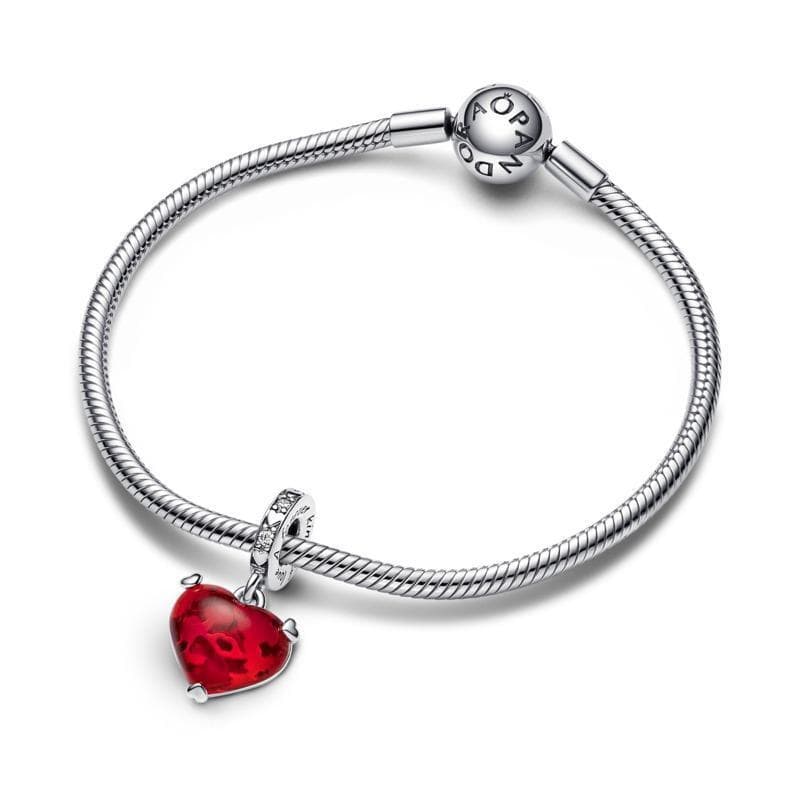 Pandora  Charm Disney, Mickey e Minnie, Cuore in Vetro di Murano in Bead Charm Alba Gioielli - Casoria, commercioVirtuoso.it