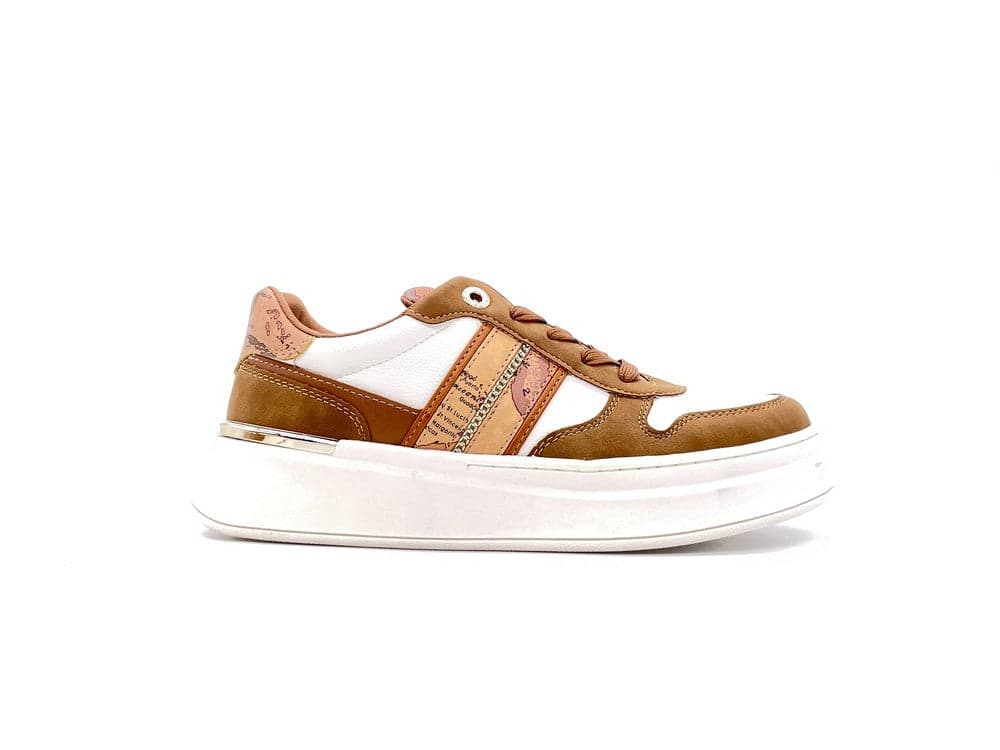 ALVIERO MARTINI 1 Classe Sneaker Donna White Geo Beige in Sneaker casual Calzature Durello - Agna, commercioVirtuoso.it