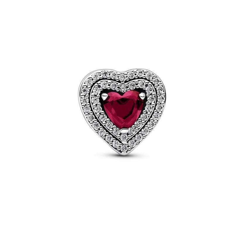 Pandora  Charm Cuore Rosso e Pavè in Bead Charm Alba Gioielli - Casoria, commercioVirtuoso.it