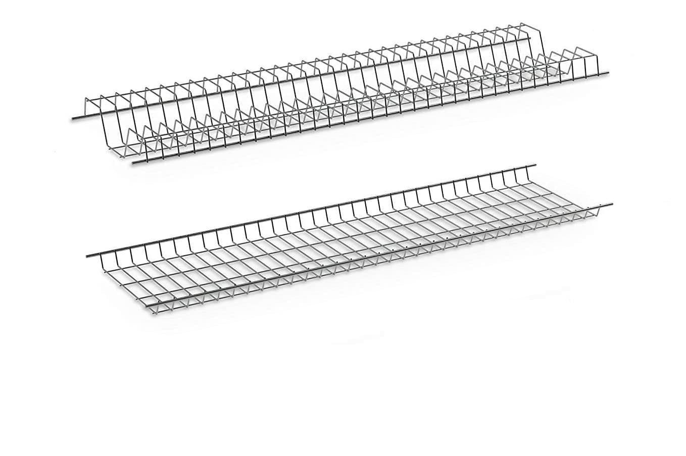 SCOLAPIATTI PLASTIFICATO CM 86 -- COLORE GRIGIO -- CON SUPPORTI FISSAGGIO in prodotto EuroStore07 - Alatri, commercioVirtuoso.it