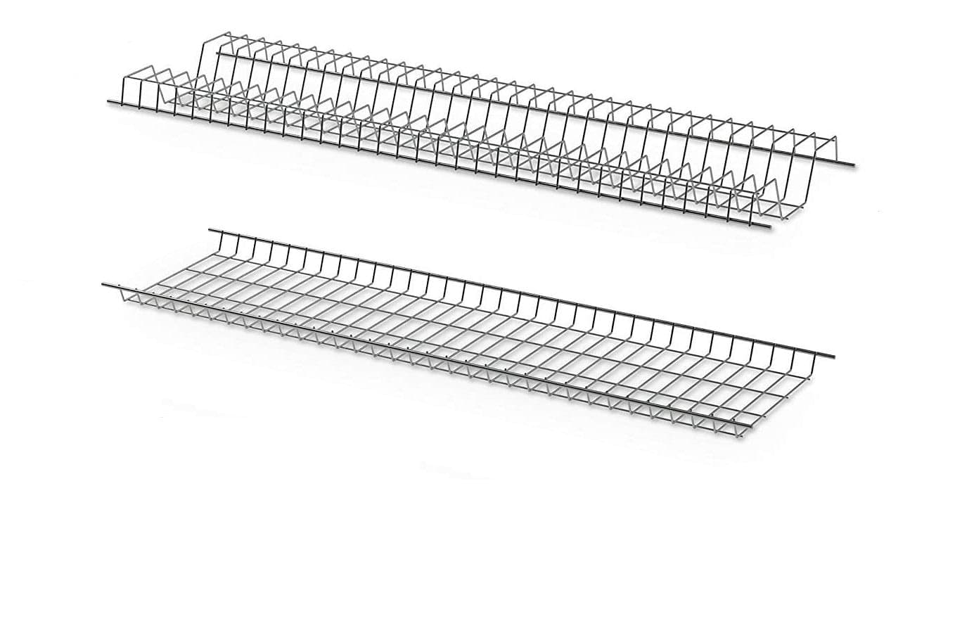 SCOLAPIATTI PLASTIFICATO CM 86 -- COLORE GRIGIO -- CON SUPPORTI FISSAGGIO in prodotto EuroStore07 - Alatri, commercioVirtuoso.it