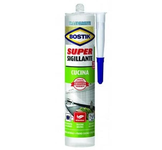 BOSTIK SILICONE SUPER SIGILLANTE CUCINA NEUTRO ml.300 - FER 386395 in prodotto EuroStore07 - Alatri, commercioVirtuoso.it