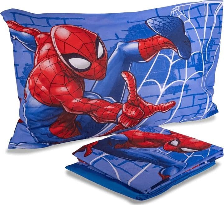 Completo letto singolo in cotone Spiderman Marvel in Set di lenzuola e federe Collezione Casa - Trebisacce, commercioVirtuoso.it