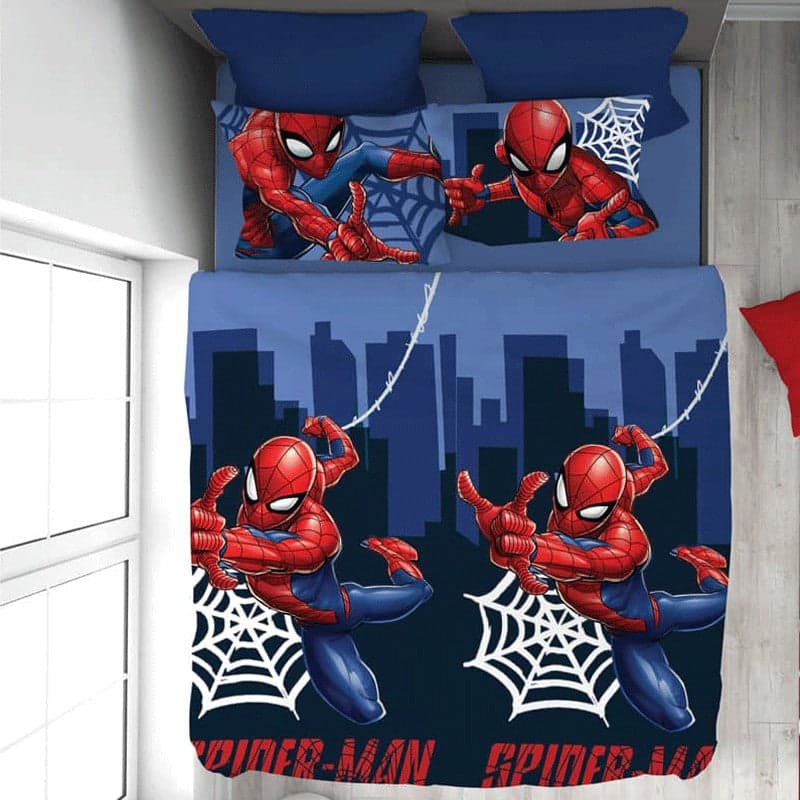 Completo letto singolo in cotone Spiderman Marvel in Set di lenzuola e federe Collezione Casa - Trebisacce, commercioVirtuoso.it