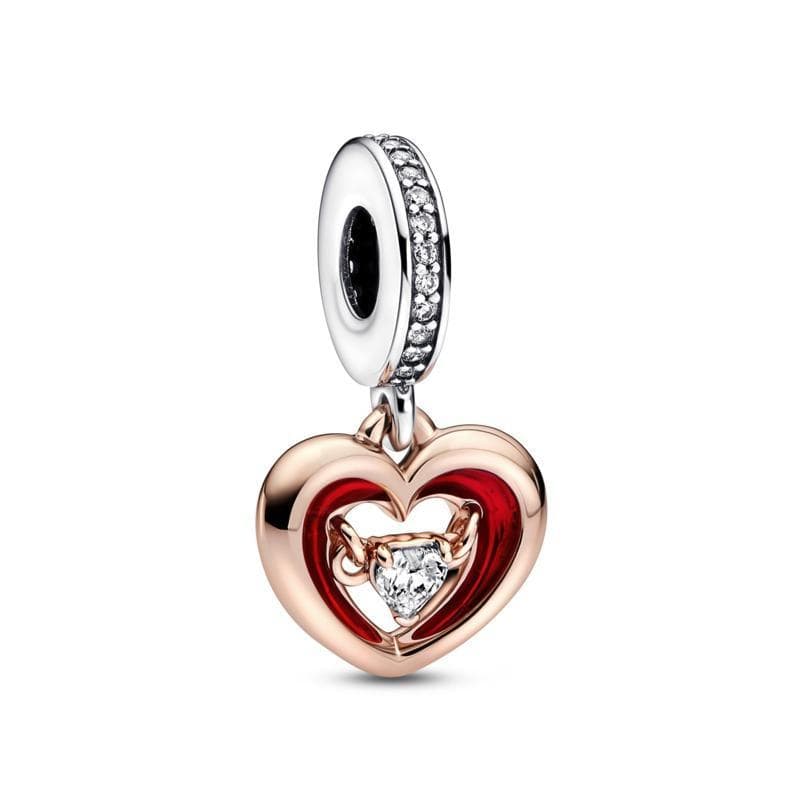 Pandora Charm Pendente Cuore Splendente con Pietra in Bead Charm Alba Gioielli - Casoria, commercioVirtuoso.it