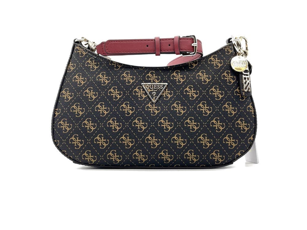 GUESS Borsa Noelle a Spalla Brown Loggata in Borse a spalla Calzature Durello - Agna, commercioVirtuoso.it