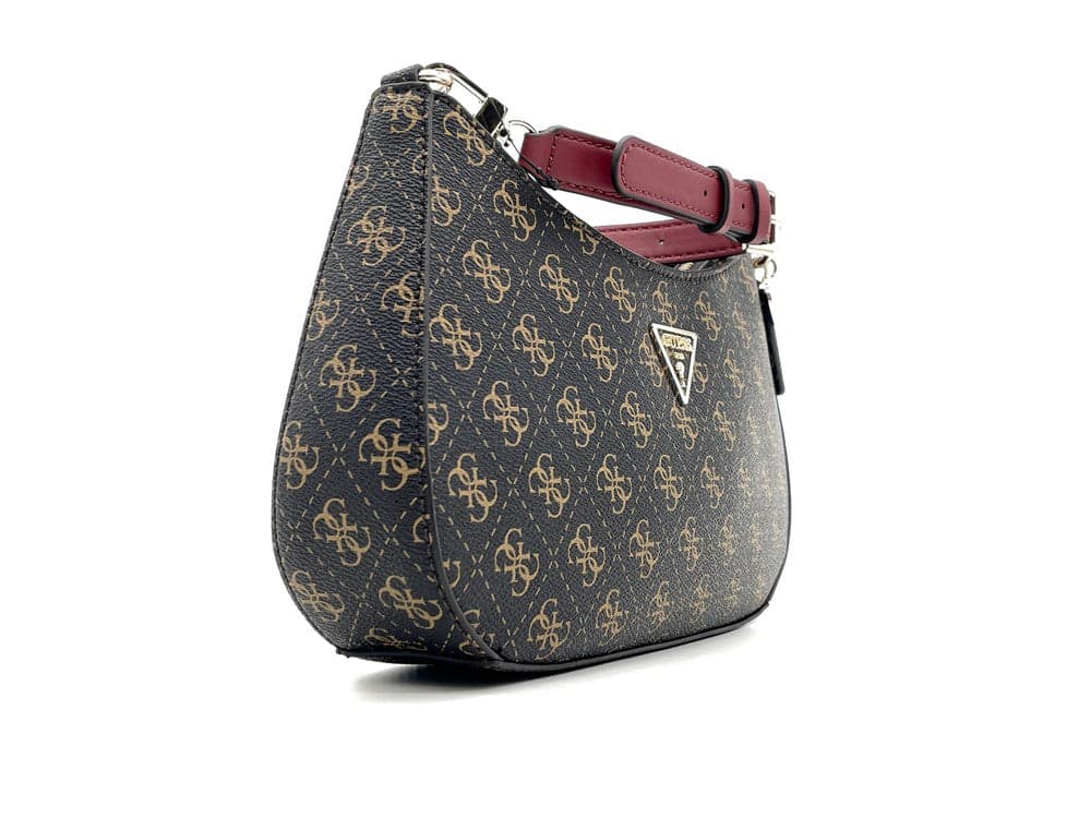 GUESS Borsa Noelle a Spalla Brown Loggata in Borse a spalla Calzature Durello - Agna, commercioVirtuoso.it