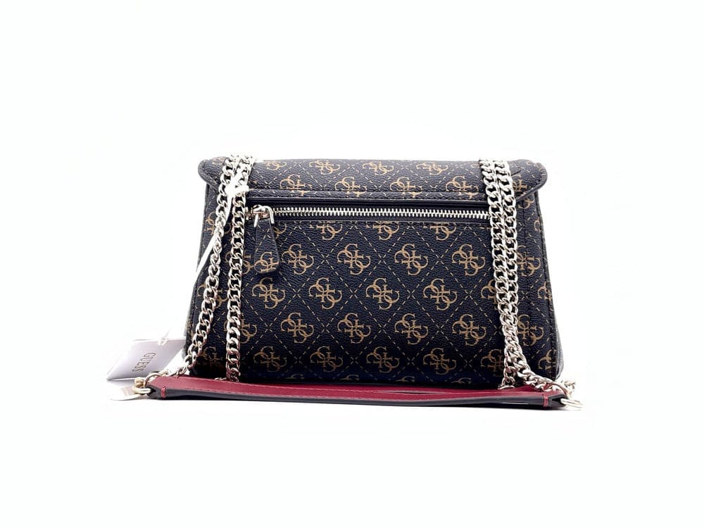 GUESS Borsa Noelle Tracolla Brown Loggata in Borse a tracolla Calzature Durello - Agna, commercioVirtuoso.it
