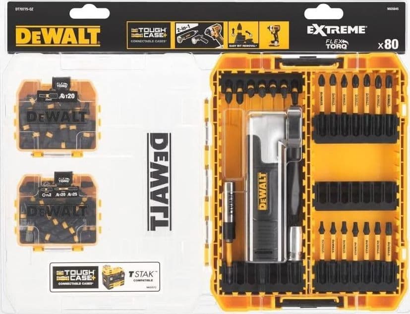 DeWalt Extreme kit da 80 pezzi - inserti adattatori ad angolo bussole in Set punte per cacciavite Aloiserw.com - Altomonte, commercioVirtuoso.it