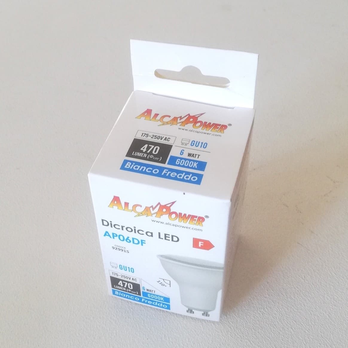 Alca Power GU10 6W 230V 470LM 6000K lampada dicroica a led in Lampadine alogene Aloiserw.com - Altomonte, commercioVirtuoso.it