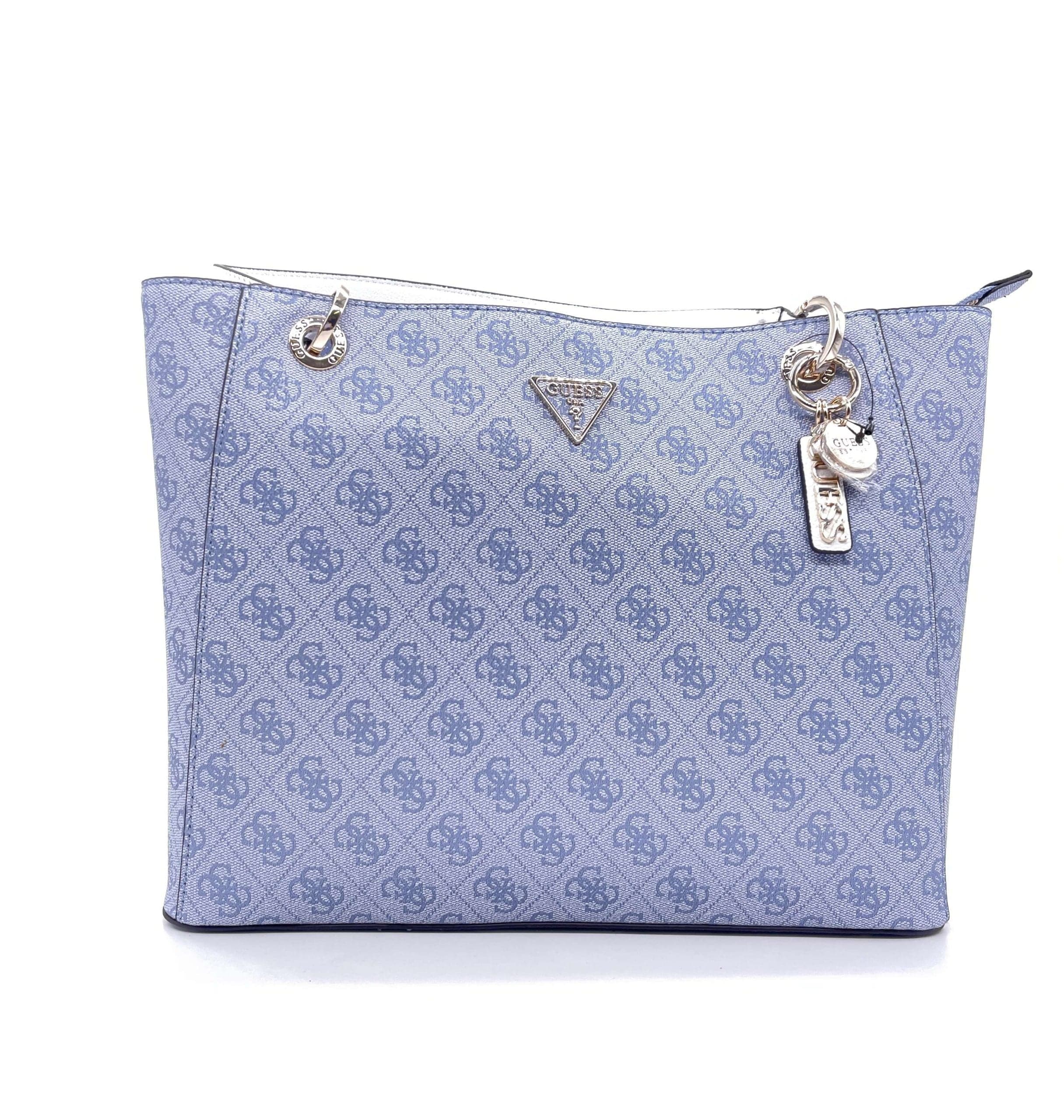 GUESS Borsa Noelle Loggata Light Blue in Borse a tracolla Calzature Durello - Agna, commercioVirtuoso.it