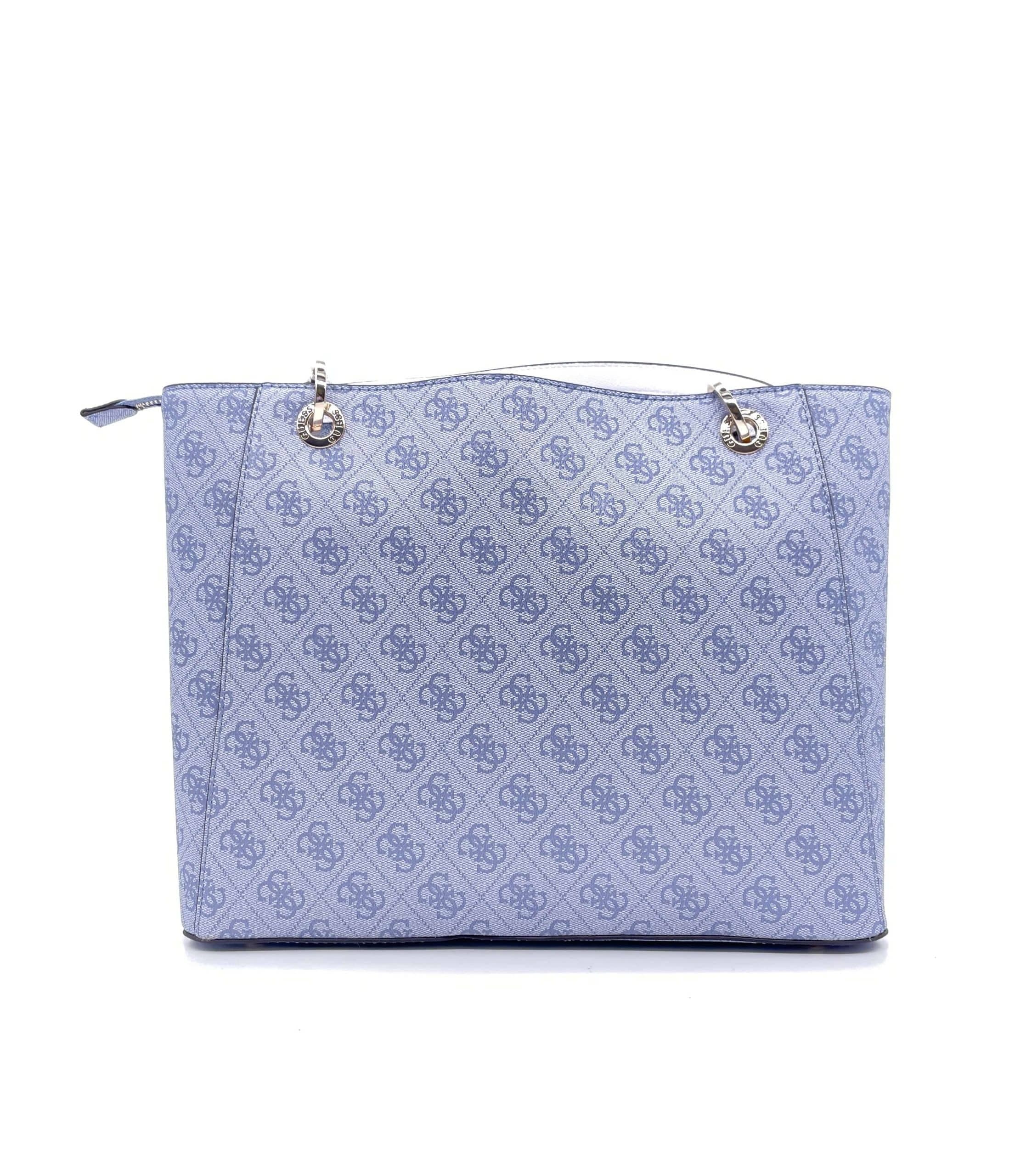 GUESS Borsa Noelle Loggata Light Blue in Borse a tracolla Calzature Durello - Agna, commercioVirtuoso.it