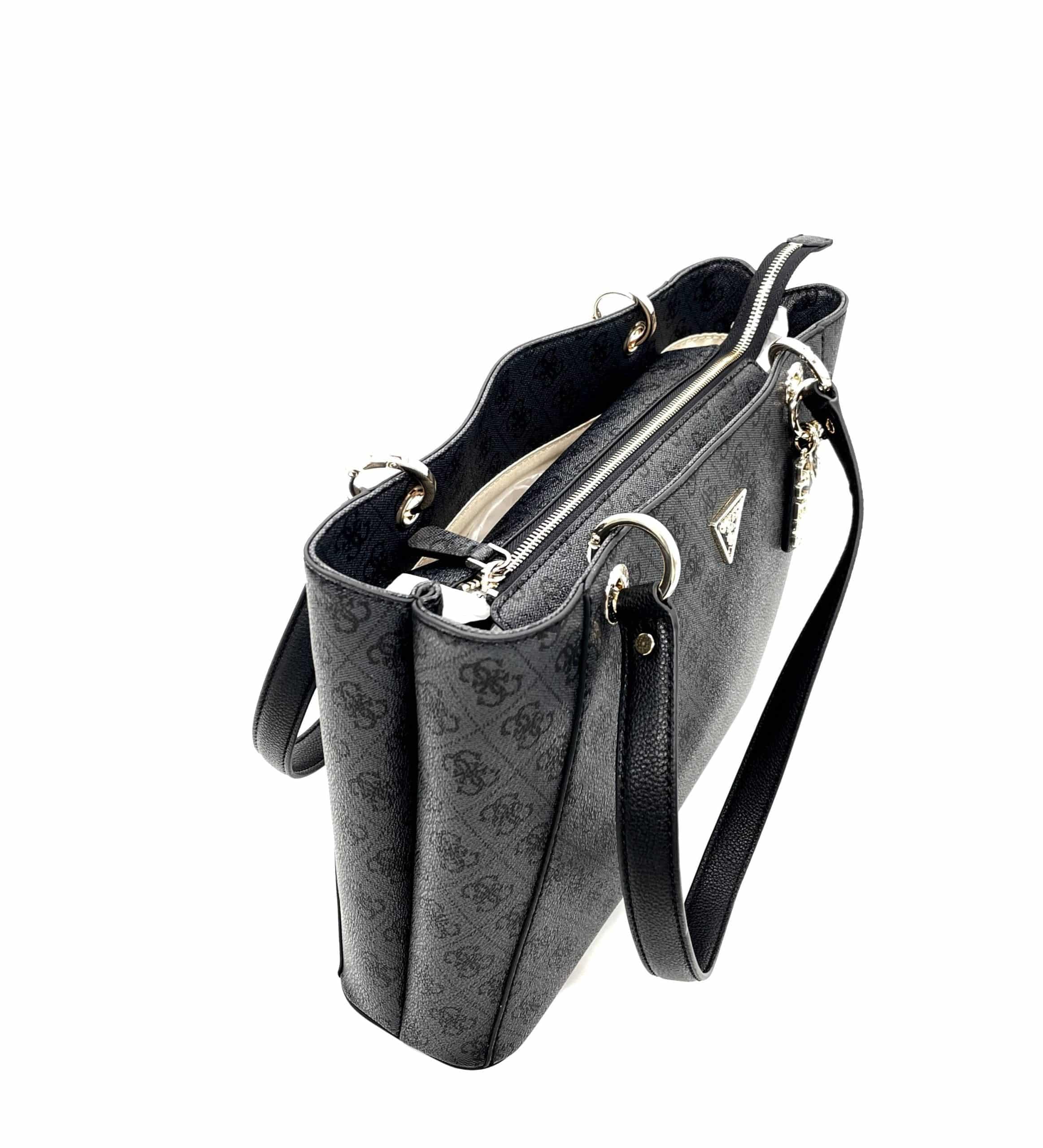 GUESS Borsa Donna Noelle Grande Nero Loggato in Borse Tote Calzature Durello - Agna, commercioVirtuoso.it
