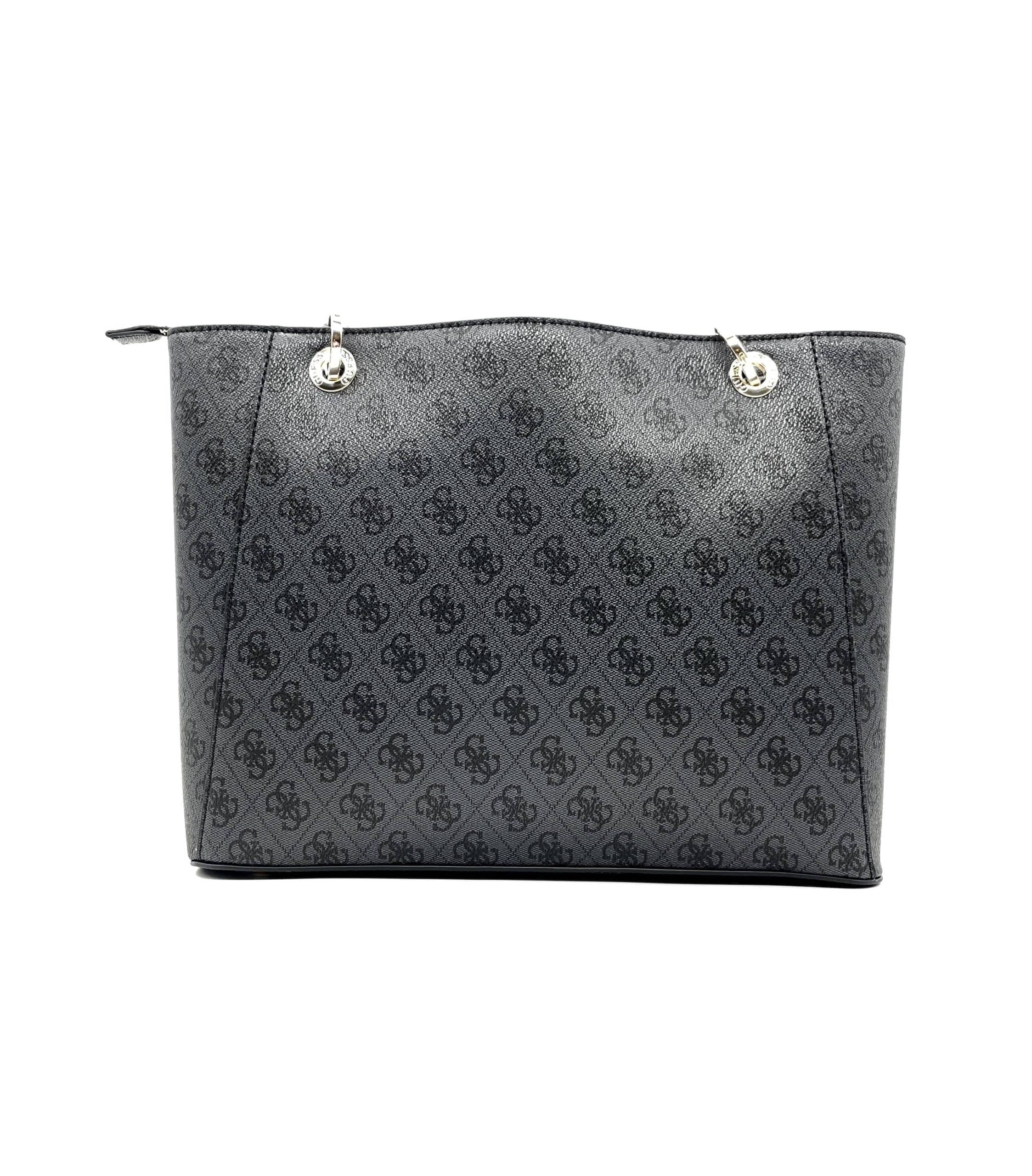 GUESS Borsa Donna Noelle Grande Nero Loggato in Borse Tote Calzature Durello - Agna, commercioVirtuoso.it