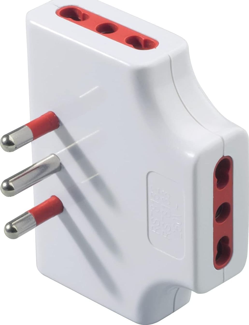Rosi adattatore triplo bianco con spina da 16A e 3 biprese da 2P+T 16A 250V in Multiprese Aloiserw.com - Altomonte, commercioVirtuoso.it