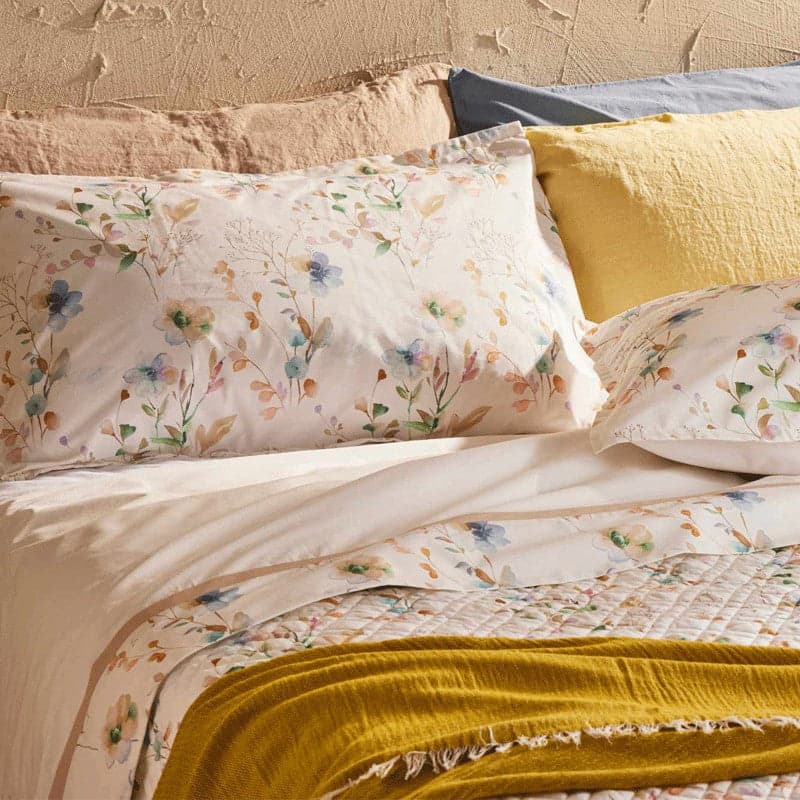 Lenzuola matrimoniali Flores Biancoperla in Set di lenzuola e federe Collezione Casa - Trebisacce, commercioVirtuoso.it