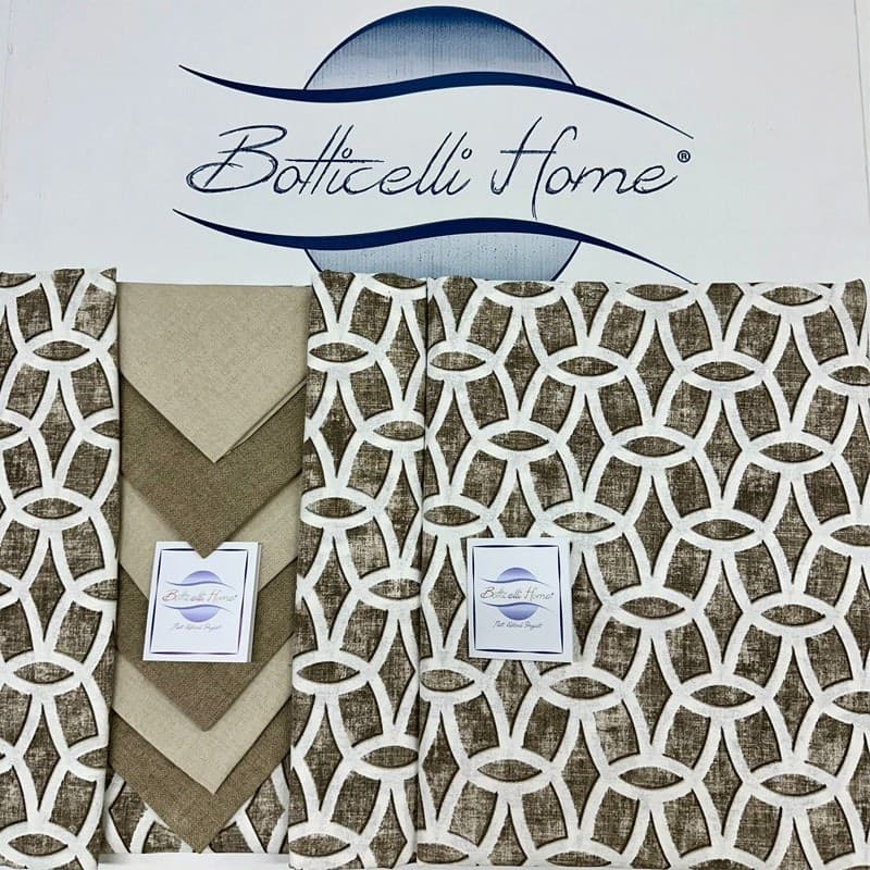 Tovaglia da tavolo con tovaglioli Botticelli Home Intreccio in Tovaglie Collezione Casa - Trebisacce, commercioVirtuoso.it