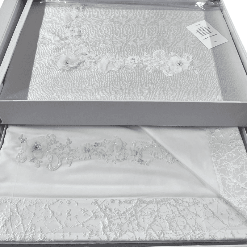 Coordinato Primo Letto Sposa Siviglia Botticelli Home in Set di lenzuola e federe Collezione Casa - Trebisacce, commercioVirtuoso.it