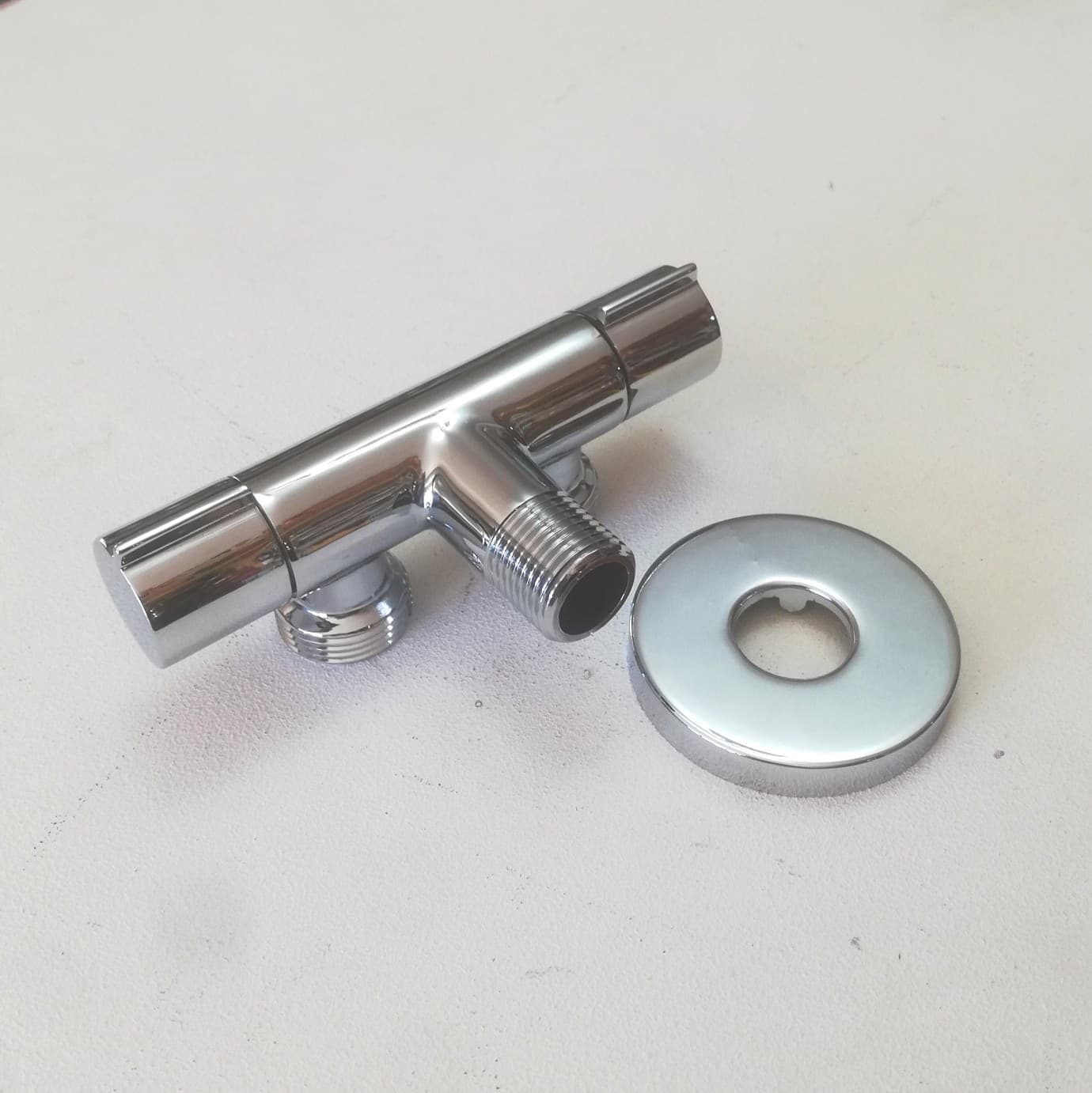 Rubinetto lavatrice lavastoviglie doppio da 1/2 x 3/4 maniglia in ottone finitura cromata in Altri ricambi per lavatrici Aloiserw.com - Altomonte, commercioVirtuoso.it