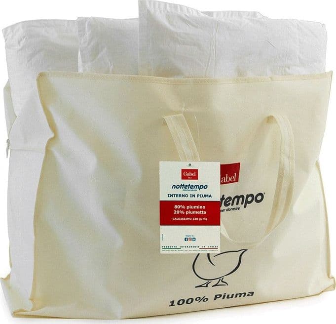 Piumino letto in piuma d'oca Gabel 80% piumino 20% piumetta in Piumini Collezione Casa - Trebisacce, commercioVirtuoso.it