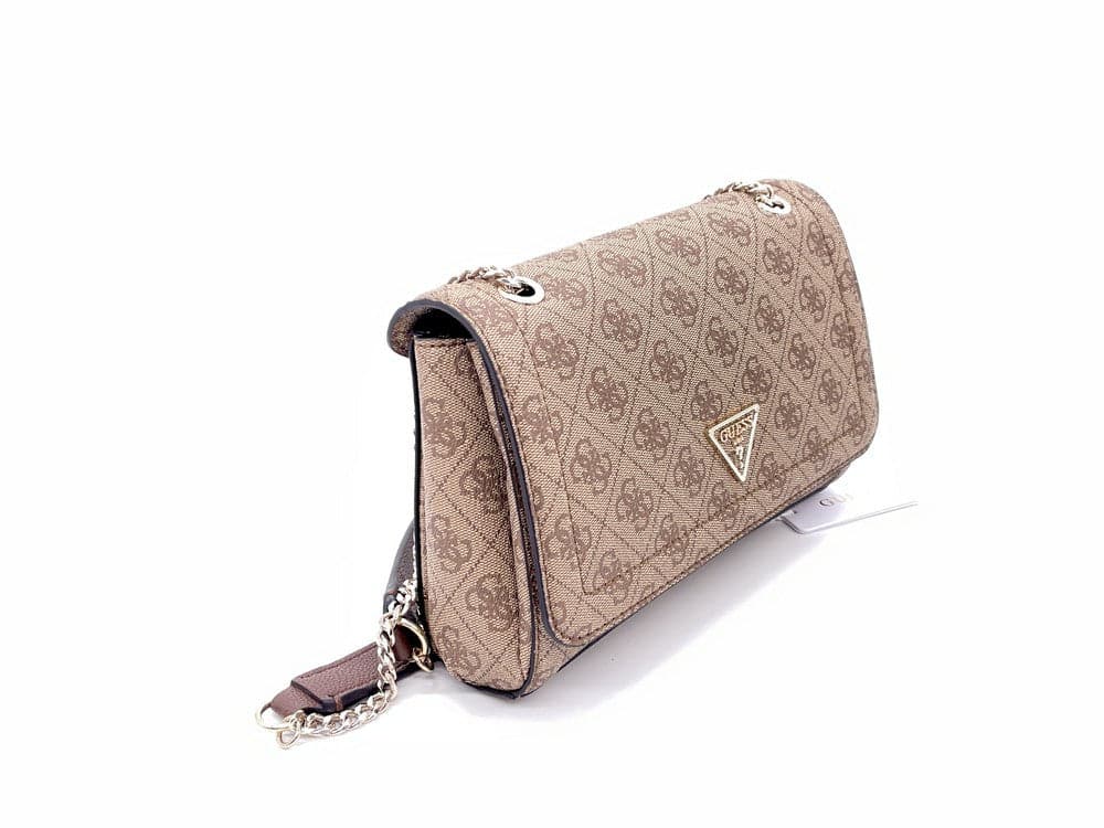 GUESS Borsa tracolla Noelle Latte Logo Brown in Borse a tracolla Calzature Durello - Agna, commercioVirtuoso.it