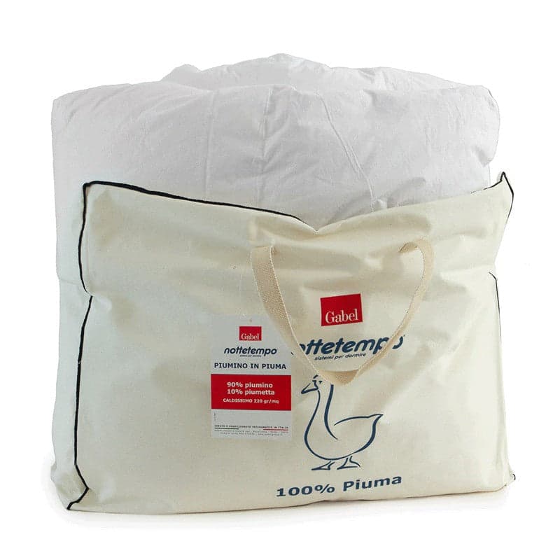 Piumino quattro stagioni in piuma d'oca Gabel 90% piumino 10% piumetta in Piumini Collezione Casa - Trebisacce, commercioVirtuoso.it