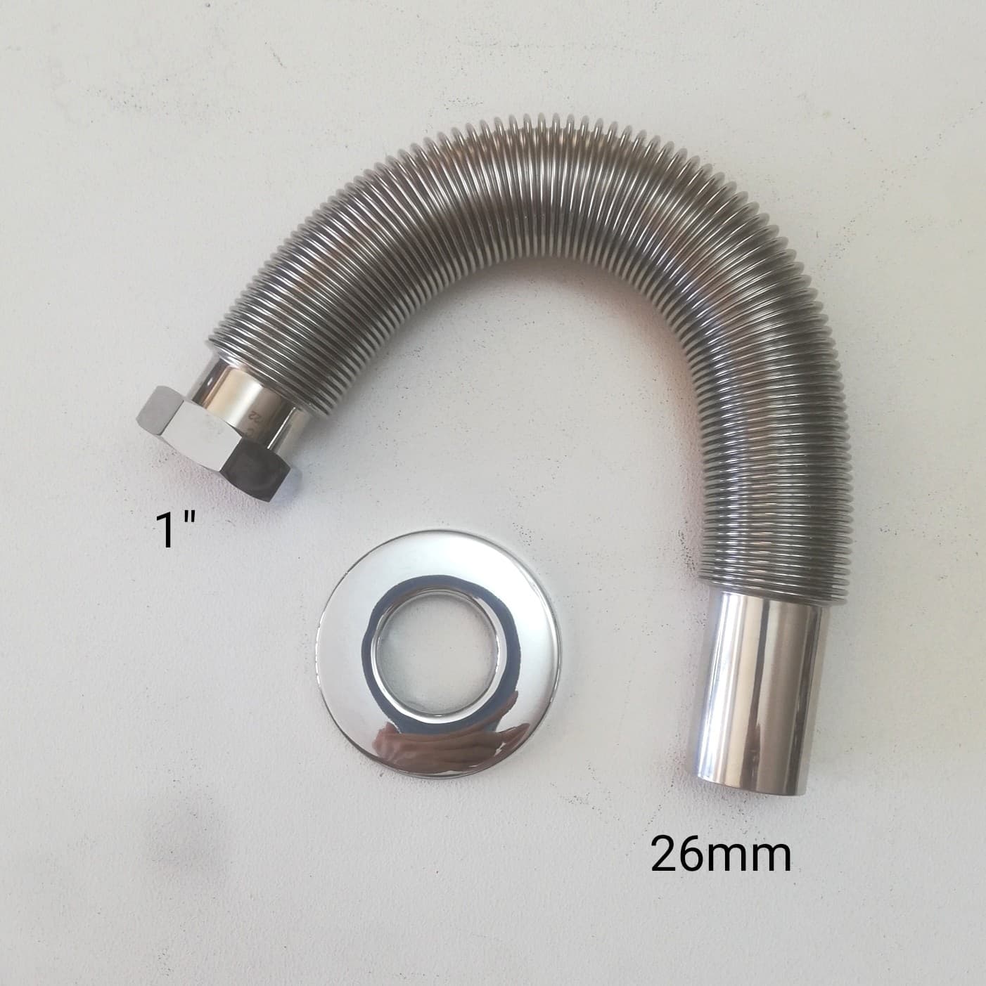 Tubo scarico flessibile jolly magic flex ghiera da 1" in acciaio inox AISI 304 in Tubi drenanti Aloiserw.com - Altomonte, commercioVirtuoso.it