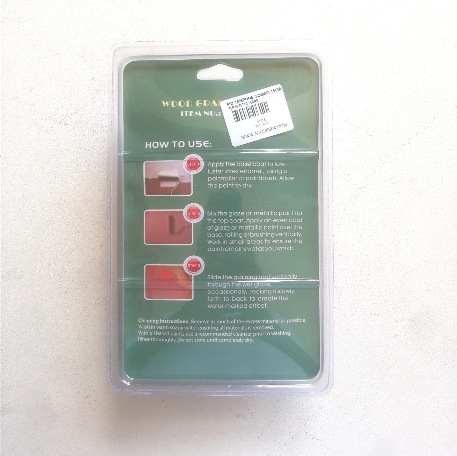 Fiorellini tampone in gomma da 10cm - 4" per effetto legno in Vernice Aloiserw.com - Altomonte, commercioVirtuoso.it