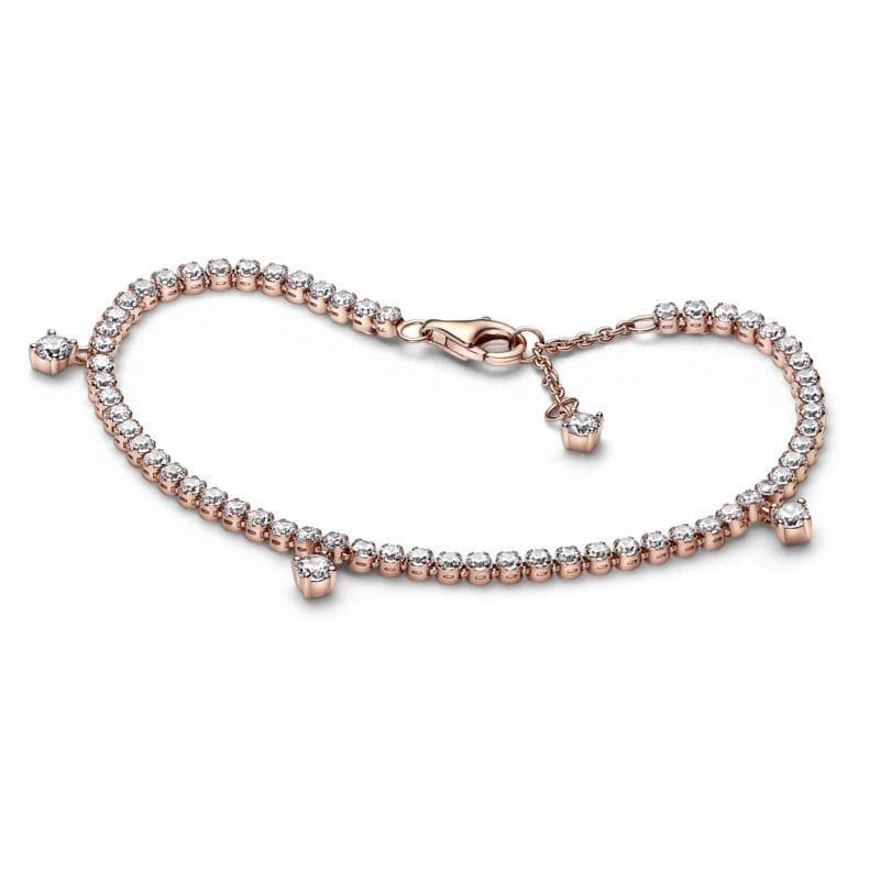 Pandora - Bracciale Tennis con Gocce Luminose in Bracciali Alba Gioielli - Casoria, commercioVirtuoso.it