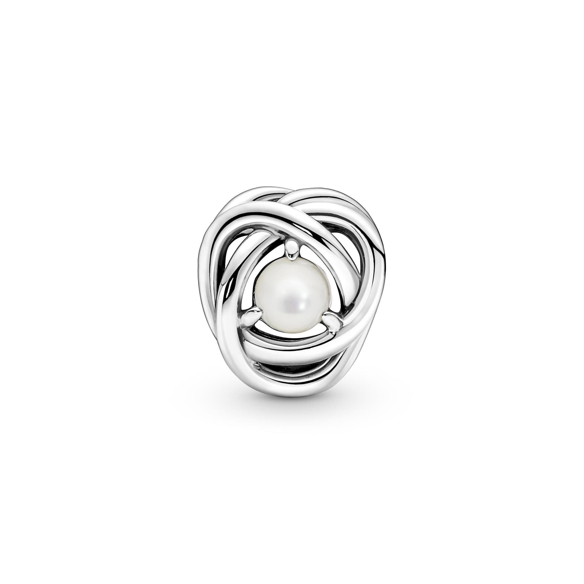 Pandora - Charm Cerchio Eterno Bianco Madreperla Giugno in Bead Charm Alba Gioielli - Casoria, commercioVirtuoso.it