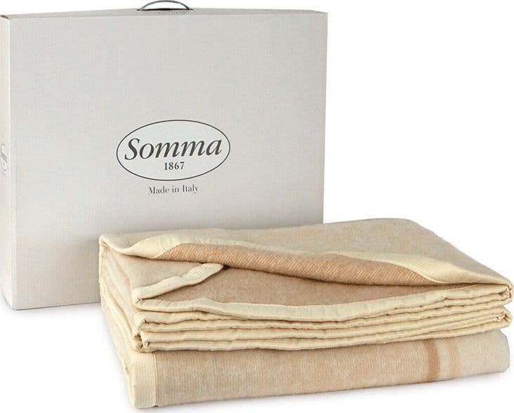 Coperta matrimoniale in lana vergine Somma Grace