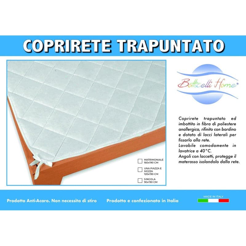 Coprirete trapuntato con lacci laterali Botticelli Home in Coprimaterassi e protezioni Collezione Casa - Trebisacce, commercioVirtuoso.it
