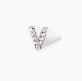 Mabina  Mono orecchino lettera "V" COOL
